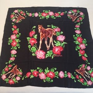 Joelle Smith Silk Scarf. 35” by 35”